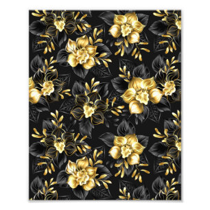 Nahtlos mit Schmuckorchideen Fotodruck