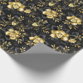 Nahtlos mit Schmuckorchideen Geschenkpapier (Ecke)