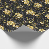 Nahtlos mit Schmuckorchideen Geschenkpapier (Ecke)