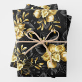 Nahtlos mit Schmuckorchideen Geschenkpapier Set (Beispiel)