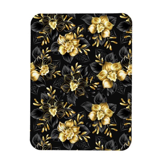Nahtlos mit Schmuckorchideen Magnet (Vertikal)