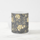 Nahtlos mit Schmuckorchideen Mattglastasse (Vorderseite Links)