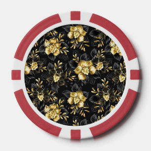 Nahtlos mit Schmuckorchideen Pokerchips