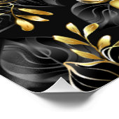 Nahtlos mit Schmuckorchideen Poster (Ecke)