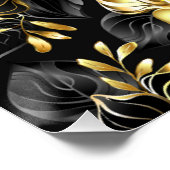 Nahtlos mit Schmuckorchideen Poster (Ecke)