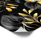 Nahtlos mit Schmuckorchideen Poster (Ecke)