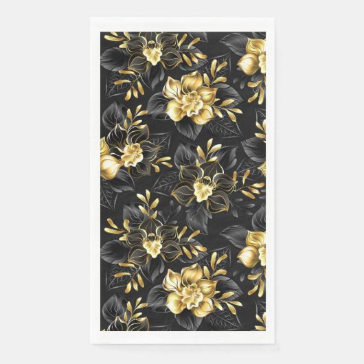 Nahtlos mit Schmuckorchideen Serviette (Vorderseite)