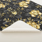 Nahtlos mit Schmuckorchideen Sherpadecke (3/4)
