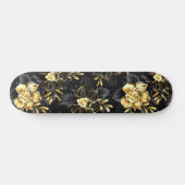 Nahtlos mit Schmuckorchideen Skateboard (Horizontal)