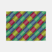 Nahtlos modern abstrakt gestreift multicolor fleecedecke (Vorderseite (Horizontal))