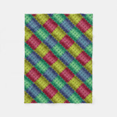 Nahtlos modern abstrakt gestreift multicolor fleecedecke (Vorderseite)