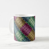 Nahtlos modern abstrakt gestreift multicolor kaffeetasse (Vorderseite Links)