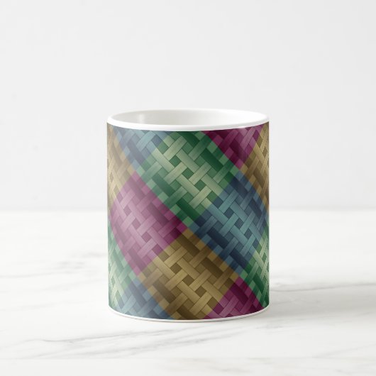 Nahtlos modern abstrakt gestreift multicolor kaffeetasse (Mittel)