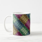 Nahtlos modern abstrakt gestreift multicolor kaffeetasse (Links)