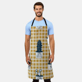 Nahtlos modernes Muster mit Kakteen, niedliches fa Schürze (Getragen)