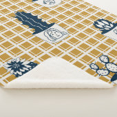 Nahtlos modernes Muster mit Kakteen, niedliches fa Sherpadecke (3/4)