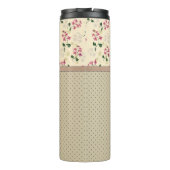 Nahtlos rosa kleine niedliche vergessene-me-not-Bl Thermosbecher (Rückseite)