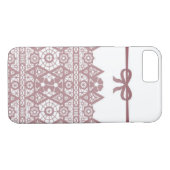 Nahtlos rosa romantisch eleganter Spitzenbogen wei Case-Mate iPhone Hülle (Rückseite (Horizontal))