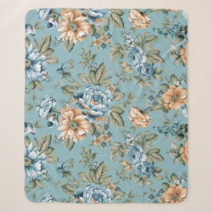 Nahtlos schöne Wasserfarbe botanische Blume mit Sherpadecke