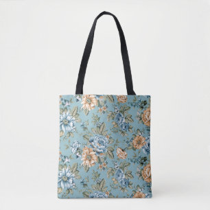 Nahtlos schöne Wasserfarbe botanische Blume mit Tasche