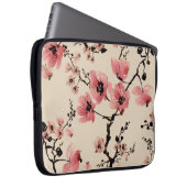 Nahtlos schöner Druck von Aquarellfarben-Blume. St Laptopschutzhülle (Vorne Rechts)