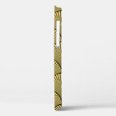 Nahtlos schwarz und gold japanisch Deko floral w Case-Mate iPhone Hülle (Rückseite / Links)