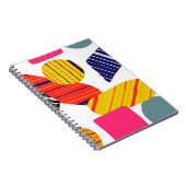 Nahtlos stylisches abstraktes, handgezeichnetes Mu Notizblock (Rechte Seite)