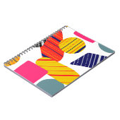 Nahtlos stylisches abstraktes, handgezeichnetes Mu Notizblock (Linke Seite)