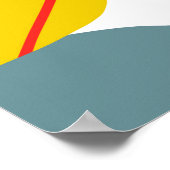 Nahtlos stylisches abstraktes, handgezeichnetes Mu Poster (Ecke)