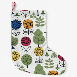 Nahtlos süßes Muster, Natur im Sommer, abstrakt Kleiner Weihnachtsstrumpf