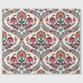 Nahtlos Traditioneller Mughalart, Muster, Blütenmu Geschenkpapier (Flach)