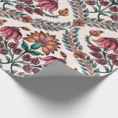 Nahtlos Traditioneller Mughalart, Muster, Blütenmu Geschenkpapier (Ecke)