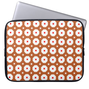 Nahtlos traditionelles marokkanisches Braun, Weiß Laptopschutzhülle