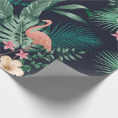  nahtlos tropisches Muster mit üppiger Blattlage,  Geschenkpapier (Ecke)