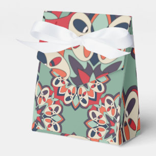 Nahtlos Türkis Bunt Geschenkschachtel