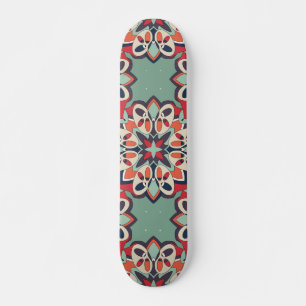 Nahtlos Türkis Bunt Vintage Skateboard