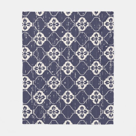 Nahtlos Vintage Blume Muster Hintergrund Fleecedecke (Vorderseite)