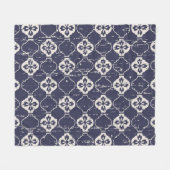 Nahtlos Vintage Blume Muster Hintergrund Fleecedecke (Vorderseite (Horizontal))