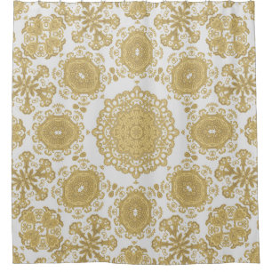 Nahtlos Vintage Ornamententextur, orientalisch, me Duschvorhang