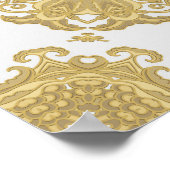 Nahtlos Vintage Ornamententextur, orientalisch, me Poster (Ecke)