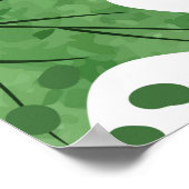 Nahtlos Vintages Kürbismuster. Veget Poster (Ecke)