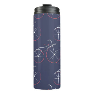 Nahtlos Vintages Muster aus dem sich wiederholende Thermosbecher