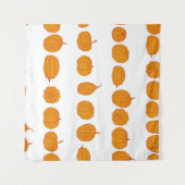 Nahtlos Vintages Muster mit Kürbis, Agar Wandteppich (Vorderseite (Horizontal))