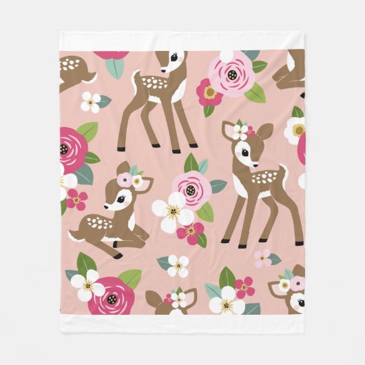 Nahtlos Vintages Muster mit niedlicher Vintager Ve Fleecedecke (Vorderseite)