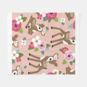 Nahtlos Vintages Muster mit niedlicher Vintager Ve Fleecedecke (Vorderseite (Horizontal))