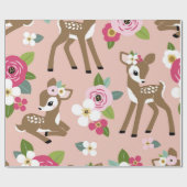 Nahtlos Vintages Muster mit niedlicher Vintager Ve Geschenkpapier (Flach)