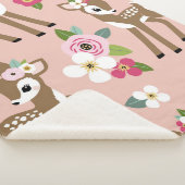 Nahtlos Vintages Muster mit niedlicher Vintager Ve Sherpadecke (3/4)