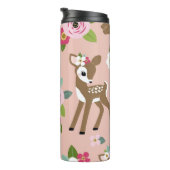 Nahtlos Vintages Muster mit niedlicher Vintager Ve Thermosbecher (Nach rechts gedreht)