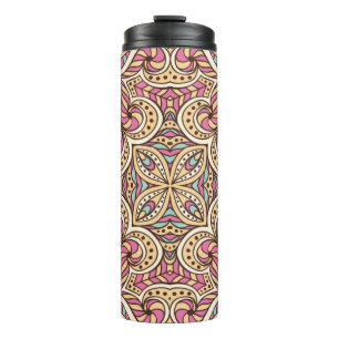 Nahtlos Vintages Muster. Vintages Dekorelement Thermosbecher
