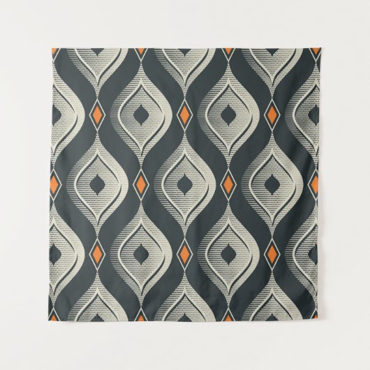 nahtlos Vintages Muster Wandteppich (Vorderseite)